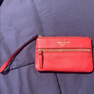 Kate Spade red wristlet